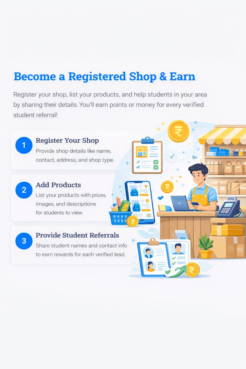 Become a Registered Shop & Earn