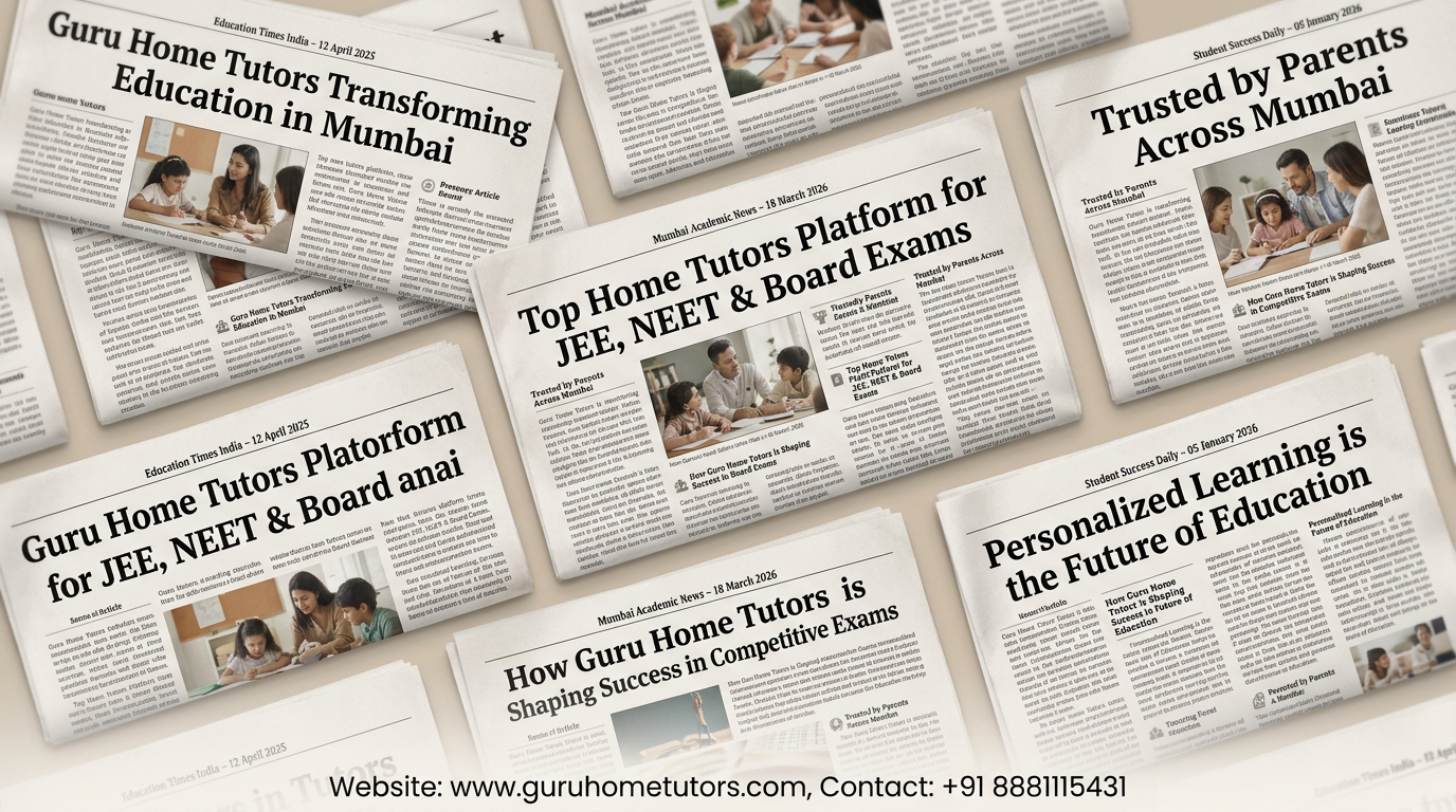 Best Tutors in Mumbai | Home & Online Tuition for JEE, NEET & Boards | Guru Home Tutors