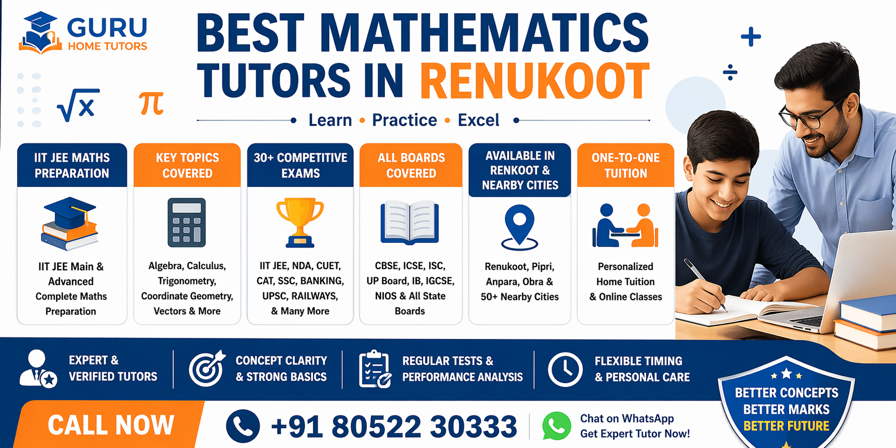 Best Mathematics Tutors in Renukoot Near You for School & IIT JEE Preparation